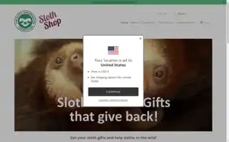 Slothconservationshop.com Screenshot 2024-07-04 09:56:38