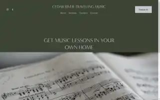 Cedarrivertravelingmusic.com Screenshot 2024-04-15 01:40:09