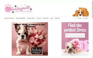 Bloomingtailsdogboutique.com Screenshot 2024-05-08 19:53:08