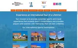 Premierinternationalsportstours.com Screenshot 2024-04-26 10:33:11