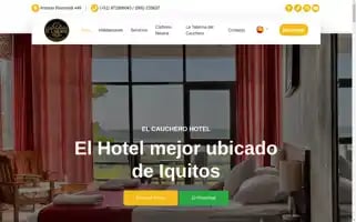 Elcaucherohotel.pe Screenshot 2024-04-17 06:38:00