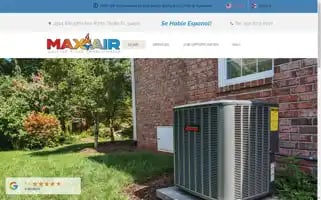 Maxairheatingandac.com Screenshot 2024-05-16 07:15:29