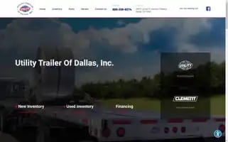 Utilitytrailerofdallas.com Screenshot 2024-05-16 23:06:08