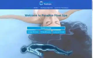 Paradisefloatspa.com Screenshot 2024-07-01 19:34:23