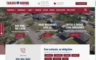 Tadlockroofing.com Screenshot 2024-05-14 04:24:05
