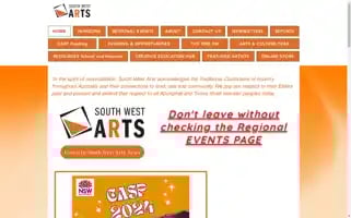 Southwestarts.com.au Screenshot 2024-07-03 16:03:43