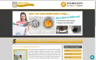 Dryerventcleaninggrandprairietx.com Screenshot 2024-06-13 05:18:15
