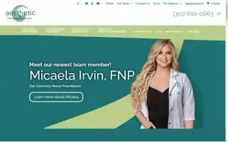 Aestheticdermatologymd.com Screenshot 2024-06-11 10:30:50