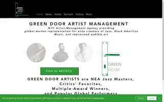 Greendoorartistmanagement.com Screenshot 2024-07-01 01:44:21