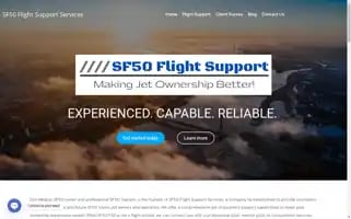 Sf50flightsupport.com Screenshot 2024-04-17 10:55:57