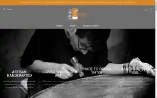 Artesanocoppersinks.com Screenshot 2024-05-04 23:48:37