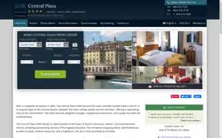 Centralplazahotelzurich.com Screenshot 2024-04-22 09:40:26