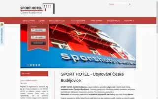 Sporthotelcb.cz Screenshot 2024-04-19 07:42:42