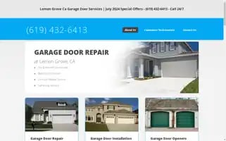 Lemongrovecagaragedoorservices.com Screenshot 2024-07-05 21:49:22