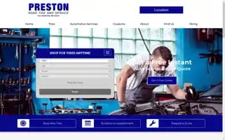 Prestonroadtire.com Screenshot 2024-05-13 12:02:19