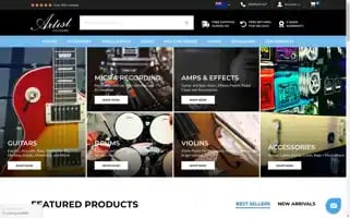 Artistguitars.co.nz Screenshot 2024-05-08 14:26:04
