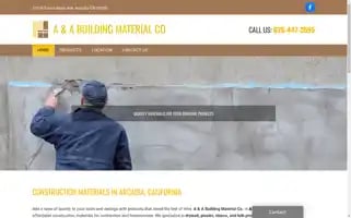 Arcadiabuildingmaterials.com Screenshot 2024-07-05 17:56:08