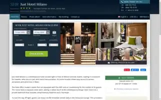 Justhotel-milano.com Screenshot 2024-04-16 10:29:45