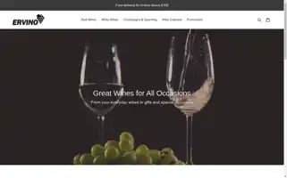 Ervinowines.com Screenshot 2024-04-15 17:55:21