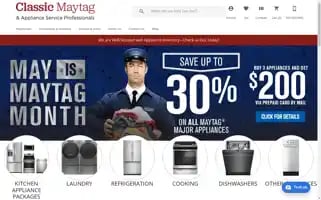 Classicmaytaggreenbay.com Screenshot 2024-05-09 03:11:19