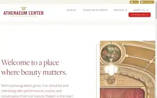 Athenaeumcenter.org Screenshot 2024-07-01 16:39:35