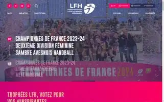 Ligue-feminine-handball.fr Screenshot 2024-07-03 03:18:26