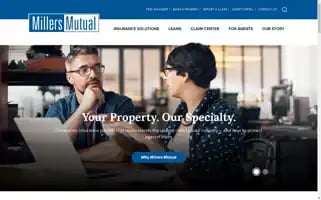 Millersmutualgroup.com Screenshot 2024-07-06 01:15:39
