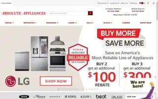 Absoluteappliances.com Screenshot 2024-05-08 09:38:06