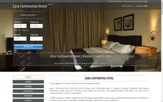 Zaracontinentalhotel.xyz Screenshot 2024-04-19 09:38:50