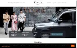 Vincehotel.com Screenshot 2024-04-18 17:50:31