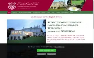 Howdencourthotel.co.uk Screenshot 2024-04-18 10:41:41