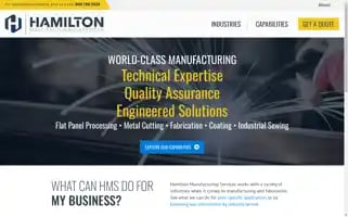 Hamiltonmfgservices.com Screenshot 2024-07-02 14:26:30