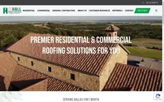 Joehallroofing.com Screenshot 2024-05-12 13:17:56