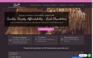 Lushchandeliers.co.uk Screenshot 2024-04-16 15:00:29