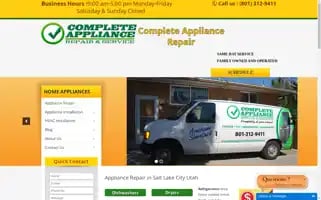 Completeappliancerepairutah.com Screenshot 2024-06-12 06:57:46