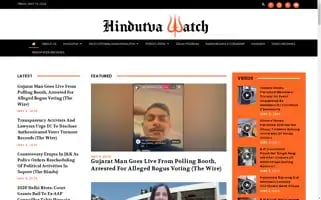 Hindutvawatch.org Screenshot 2024-05-10 02:04:59