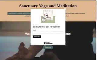 Sanctuaryyogaandmeditation.com Screenshot 2024-05-18 07:21:09
