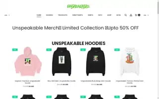 Unspeakablemerchshop.com Screenshot 2024-05-25 02:29:17