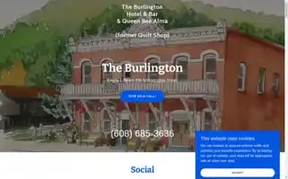 Theburlingtonhotelalma.com Screenshot 2024-04-17 14:09:23