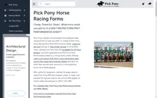 Pickpony.com Screenshot 2024-07-01 16:36:44