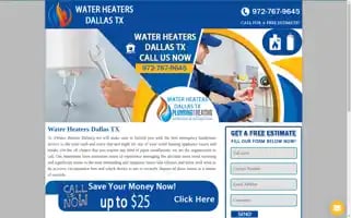 Waterheatersdallastx.com Screenshot 2024-05-16 23:42:55