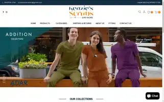 Kenziesscrubs.com Screenshot 2024-04-27 07:35:55