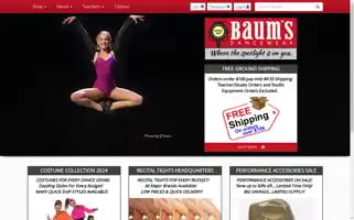 Baumsdancewear.com Screenshot 2024-05-08 17:10:30