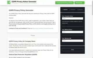 Gdprprivacynotice.com Screenshot 2024-06-18 10:28:53