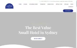 Savoyhotel.com.au Screenshot 2024-04-16 12:55:12