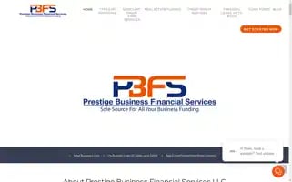Prestigebusinessfinancialservices.com Screenshot 2024-05-13 12:00:52