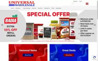 Universalwholesaleonline.com Screenshot 2024-05-16 22:50:57