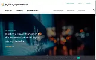 Digitalsignagefederation.org Screenshot 2024-07-03 14:49:57