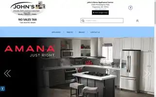 Johnshomeappliancecenter.com Screenshot 2024-05-12 13:21:45