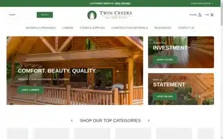 Twincreeksloghomes.com Screenshot 2024-05-14 17:05:20